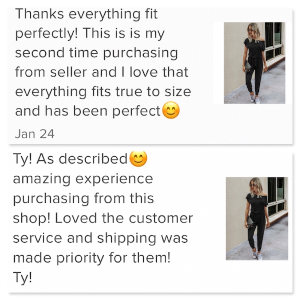 Casual Black Jumpsuit Drawstring Waist - Picture 16 of 17